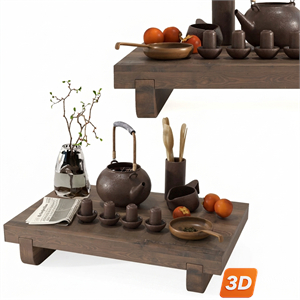 Tea Set 3D Model